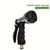 1pc high-pressure water spray gun nozzle, 16mm quick connect, 3/4 inch thread, plastic, used for lawns, gardens, car wash 6