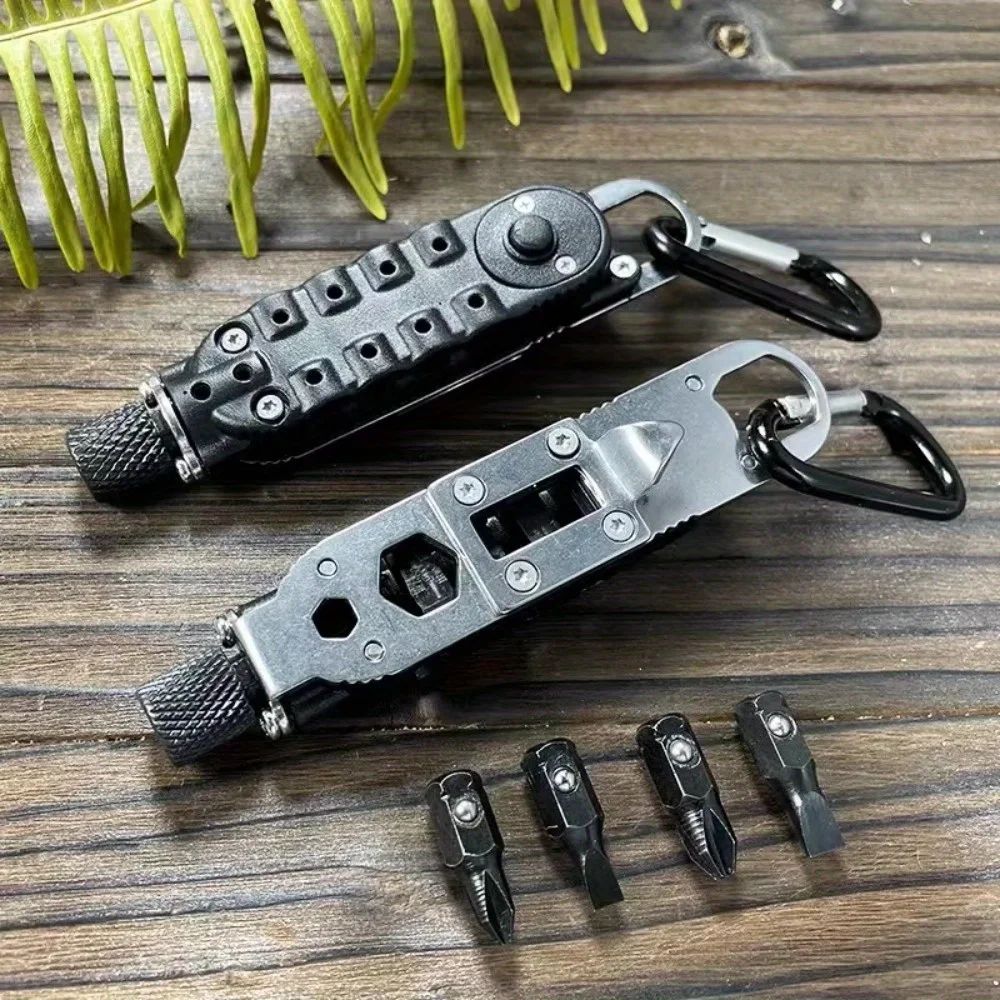 Multifunctional Mini Screwdriver Outdoor EDC Keychain