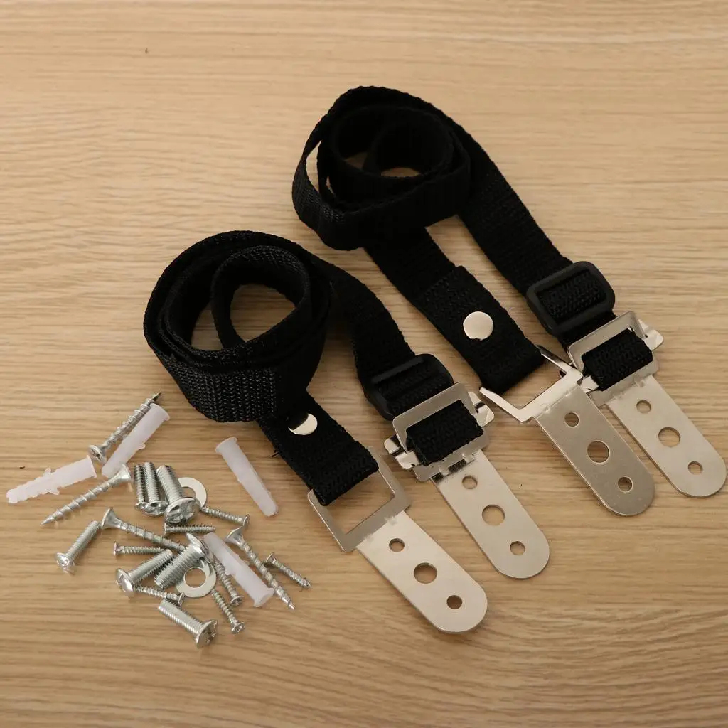 Safety AntiTip Straps for Flat TV Furniture Wall , Home, Office, Hotel
