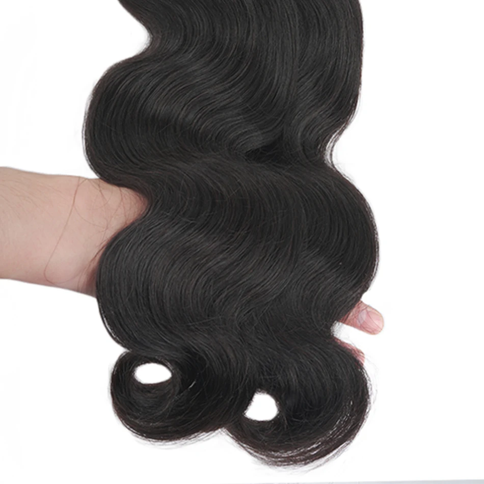 Bulk Hair Brazilian Virgin Body Wave Natural Black Color Unprocessed Brazilian Virgin Hair Body Wave Human Weave Pure Color