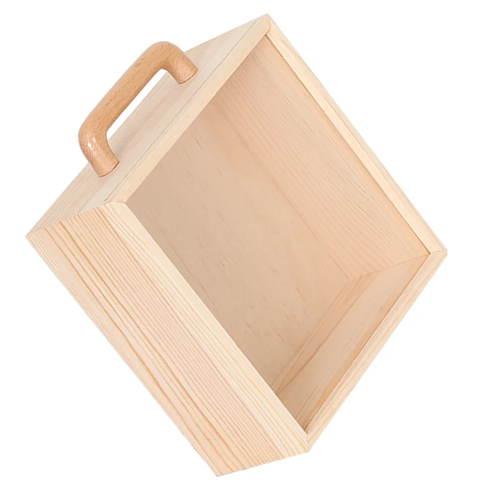 

Wooden Box With Lid Gift Suitcase Earring Storage Wooden Jewelry Decorative Display Cabinet Trinket Sundries Box