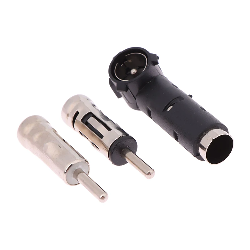 Car Vehicles Radio GPS Antenna Plug ISO To Din Aerial Antenna Mast Adaptor Connector Plug Car Radios Antennas Repair