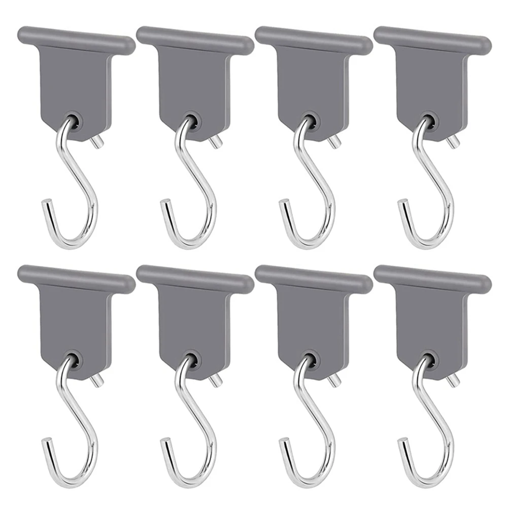 8pcs Camping Awning Hooks Clips RV Hook Rack Tent Hangers Light Cloth Hangers For Caravan Camper Accessories durable high quality hook rack hook 4 x 3 7 cm handbags hangers 8pcs hangers light shopping bags 1 set dresses