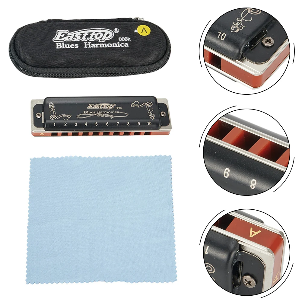 

Гармоника Bluetooth T008K, 10 отверстий в коробке, 180*28*18 мм