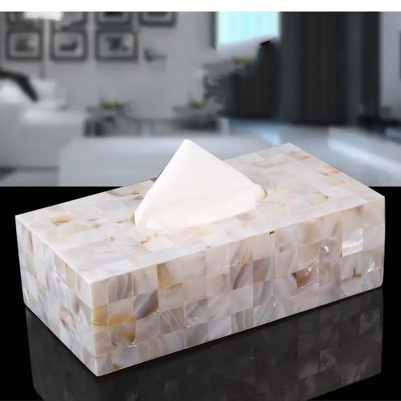 

Rectangular Marble Texture Resin Facial Tissue Box Kitchen Office Car Napkin Holder Paper Towel Dispenser Container Home Decor