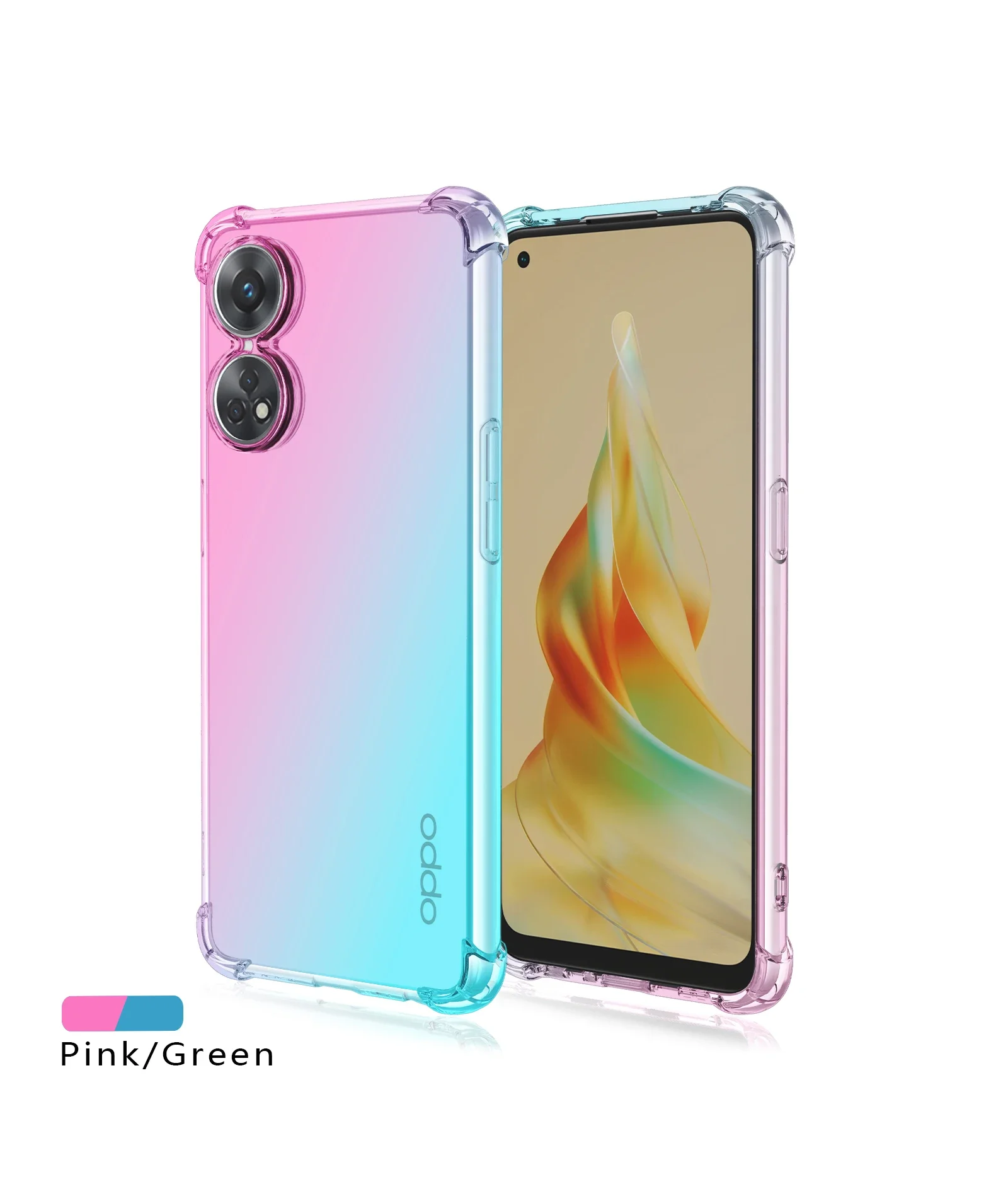 Shockproof Gradient Airbag TPU Phone Case Protective Cover