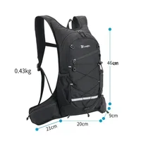 Hiking Rucksack Waterproof Polyester Wear-resistant Women Men Trekking Backpack Layered Sport Storage Bag for Exercise Fitness 2