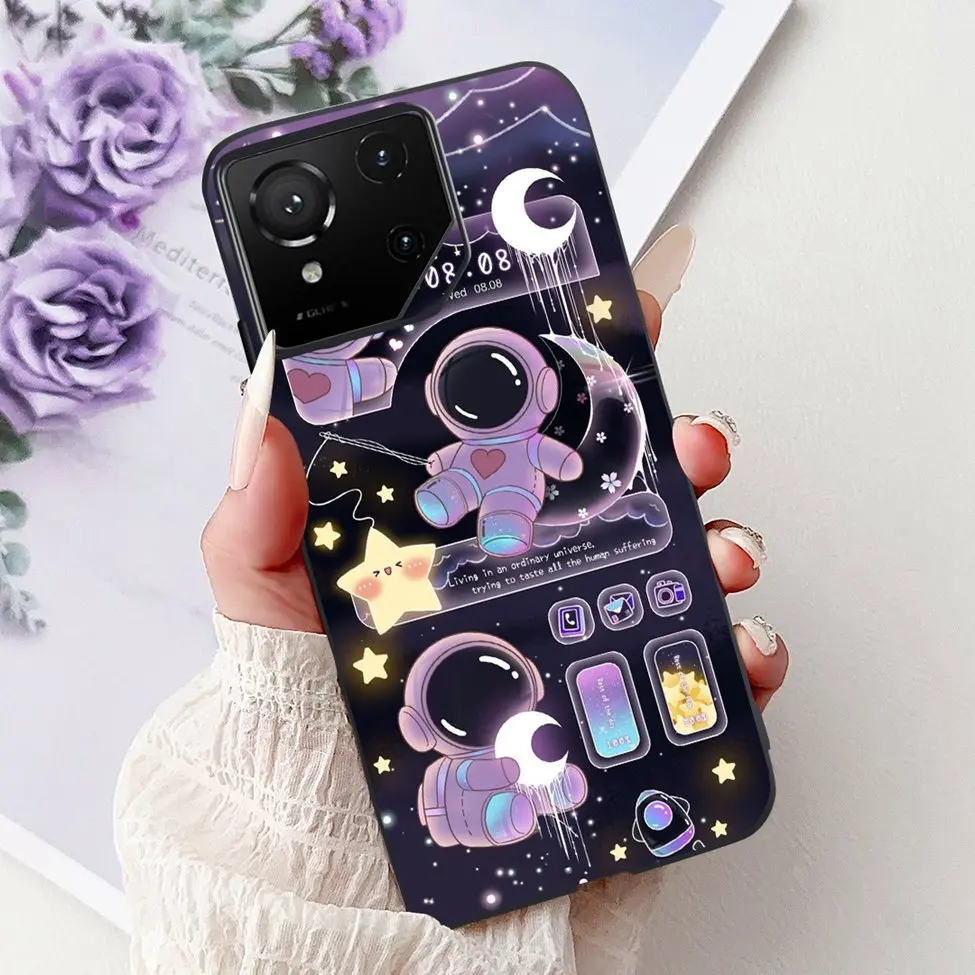 Luxury Cute Cat Silicone Shockproof Bumper Back Cover - Stylish Painted Design