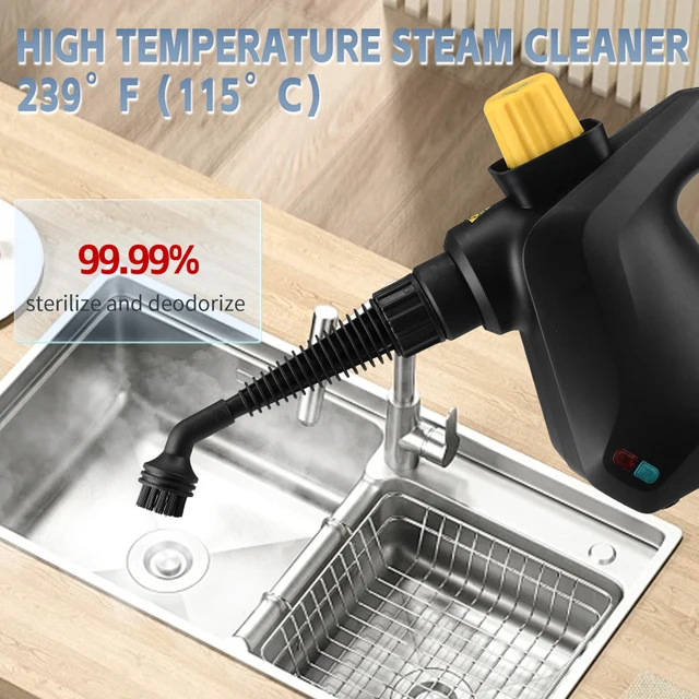 7-in-1 Handheld Steam Cleaner 1000W 115℃ Temperature Quick Heating Portable Multisurface Deep Cleaning Steamer with 7.7Ft Cable 2