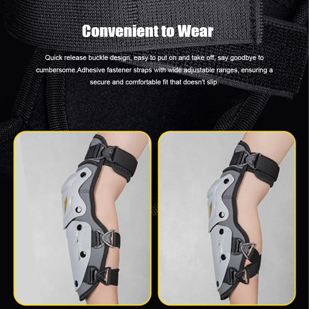 4개입 무릎 및 팔꿈치 보호대 정강이 보호 패드 오토바이 라이딩 보호 장비 통기성 및 충격 방지 성인용