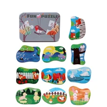 

New Scene Matching Puzzle Kids Toy Wooden Animal Hand Grip Board Jigsaw Toy Children's Logical Thinking Training Puzzle Toys