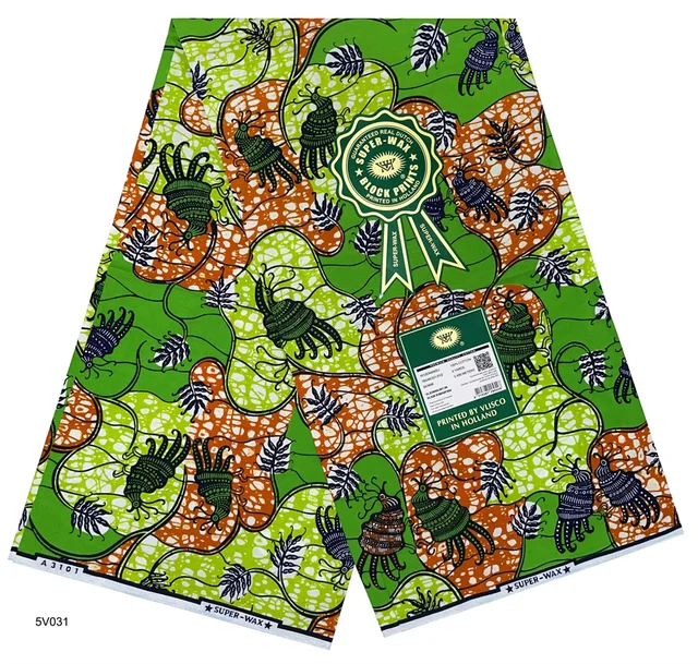 African Fabric Wholesale 6 Yards Wax Prints For Dress Sewing 4