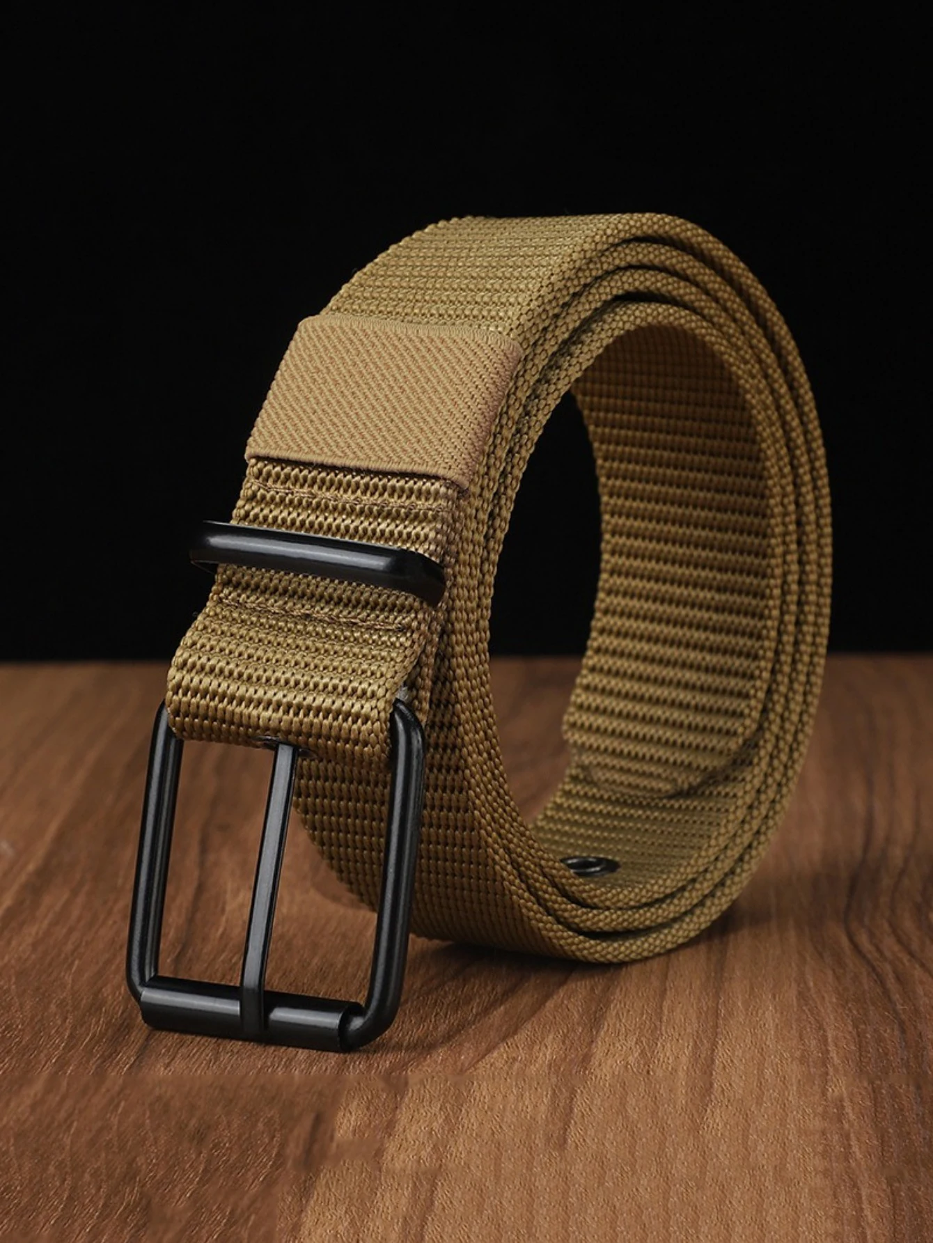 Canvas Belt Perforated canvas belt men's needle buckle belt student youth Korean version versatile jeans military training extend