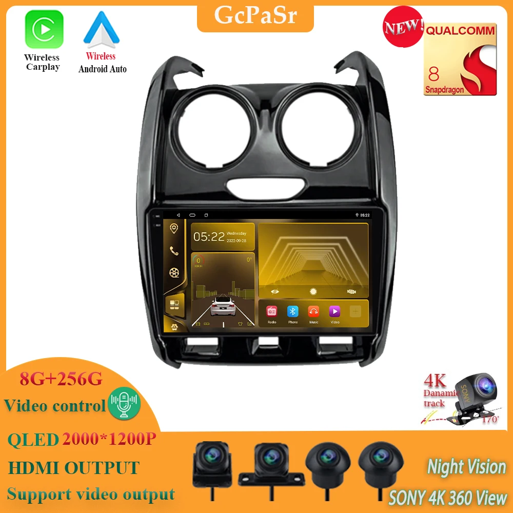 

Android 13 Qualcomm Snapdragon Car Radio For Renault Duster 2015 - 2020 Multimedia Auto Radio IPS Screen Car Stereo Radio GPS
