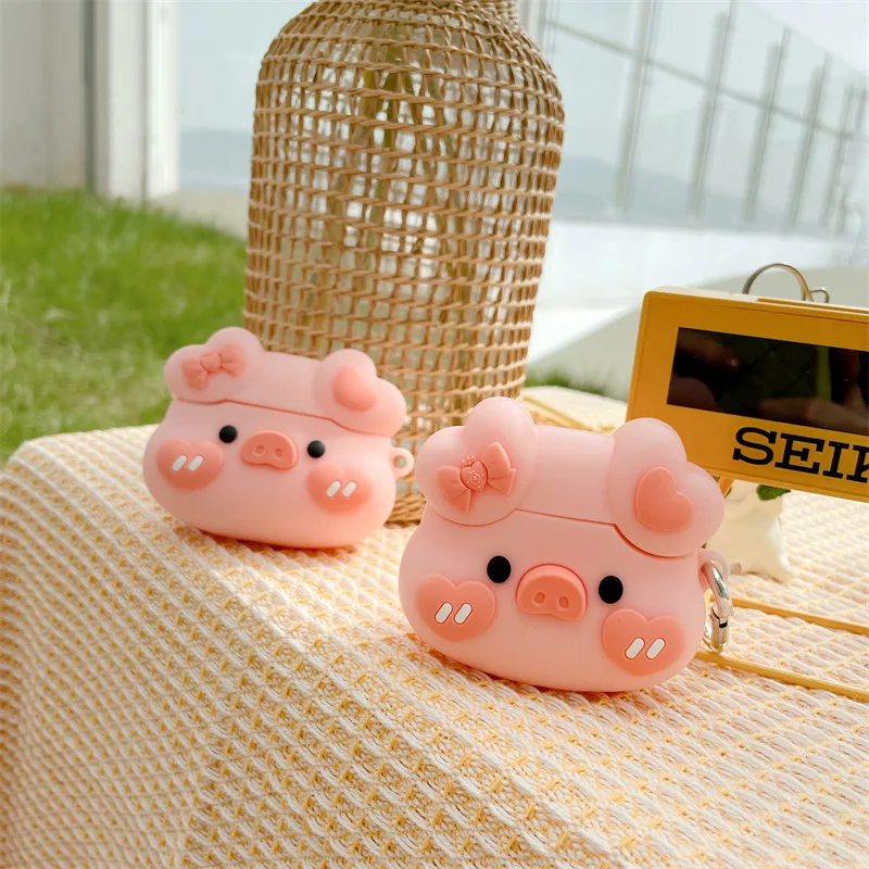 

For Airpods Pro 2 Case 2022,Cute Butterfly Pink Pig Case For Airpods Pro 2nd Generation Case,Silicone Case For Airpods Pro Case