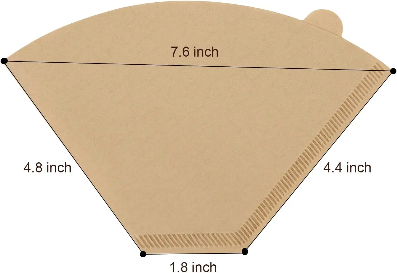 Premium Cone Coffee Filters - 200 Disposable Filters for 8-12 Cup Coffee Makers