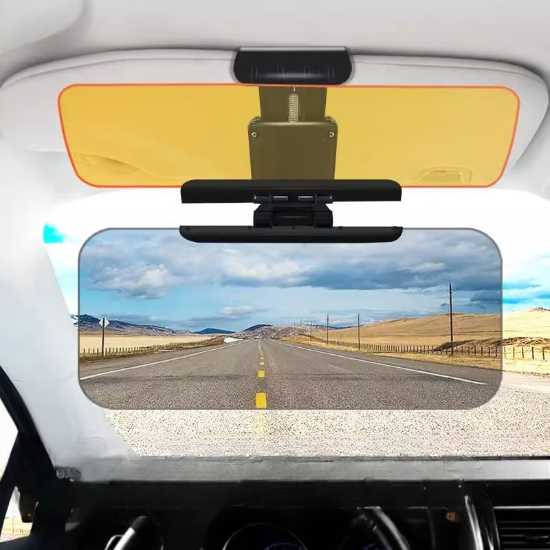 Car Sun Visor HD Anti Sunlight Dazzling Goggle Day Night Vision Driving Mirror UV Fold Flip Down Clear View Interior Mirrors