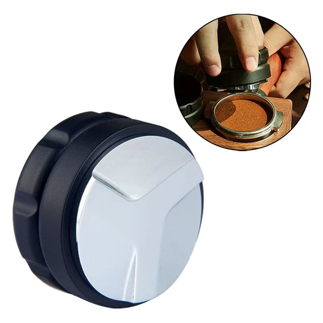 Herramienta de distribución de café Espresso, distribuidor de café,  nivelador de 51mm/53mm/58mm, tres laderas anguladas, Tamper de palma  ajustable para portafiltro - AliExpress