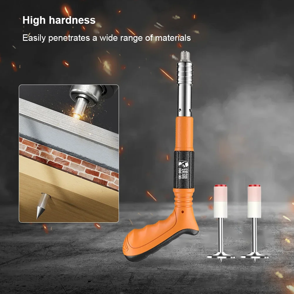 Manual Air Nailer Nail Gun One-handed Operation Silencing Nail Wall Fastening Tool with Nails Riveting Gun Home DIY Installation 3