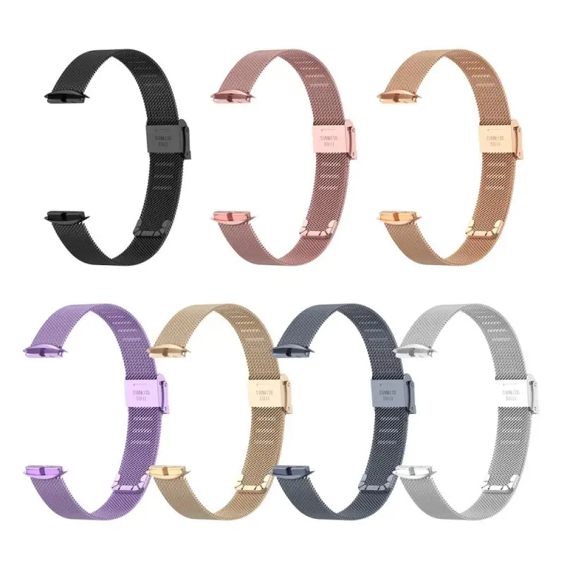 

Ремешок для часов Fitbit Luxe, металлический браслет из нержавеющей стали, с регулируемой петлей, сменный Браслет для часов