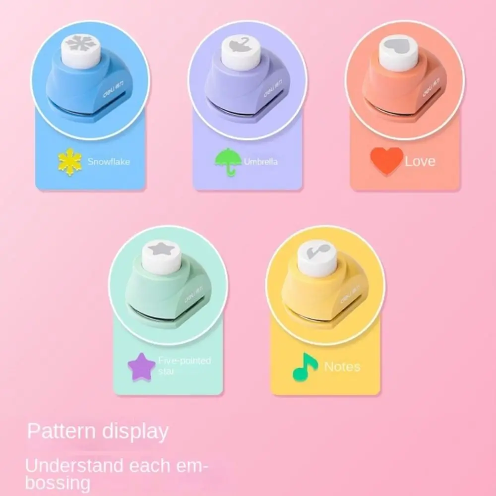 Paper-cut DIY Hole Puncher Light-hearted Easy To Use Embossing Punches Multicolor Mini Decorative Punchers Children Toys