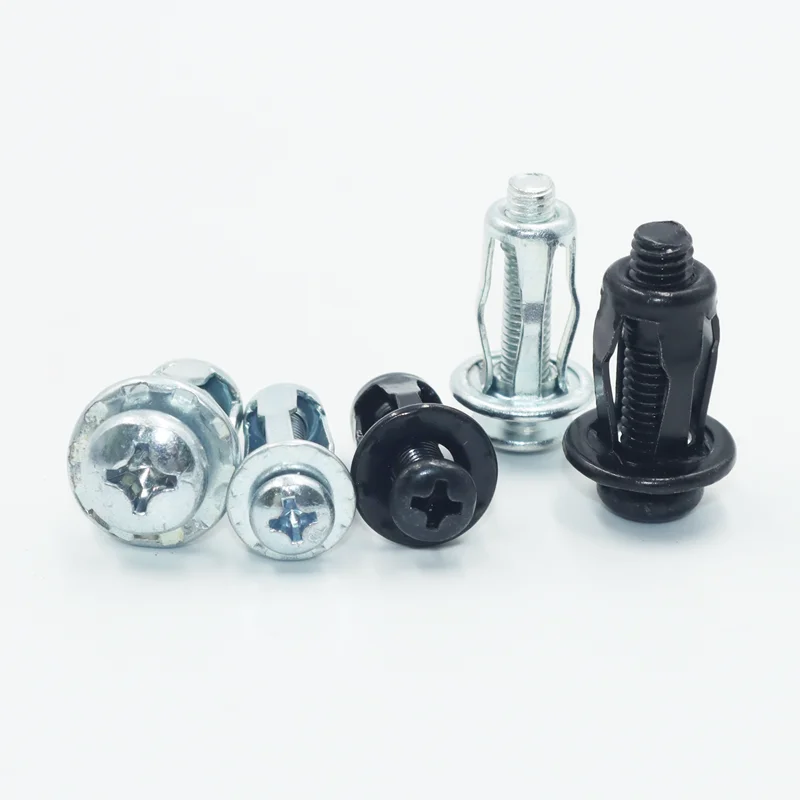 Description Picture 5 of itemJack Nuts Screw Petal Shape Metal Rivet Nuts Bolt Kit Mfor Curtain Expansion Clamp Petal Rivet Lock Bolt Board Wall Car License