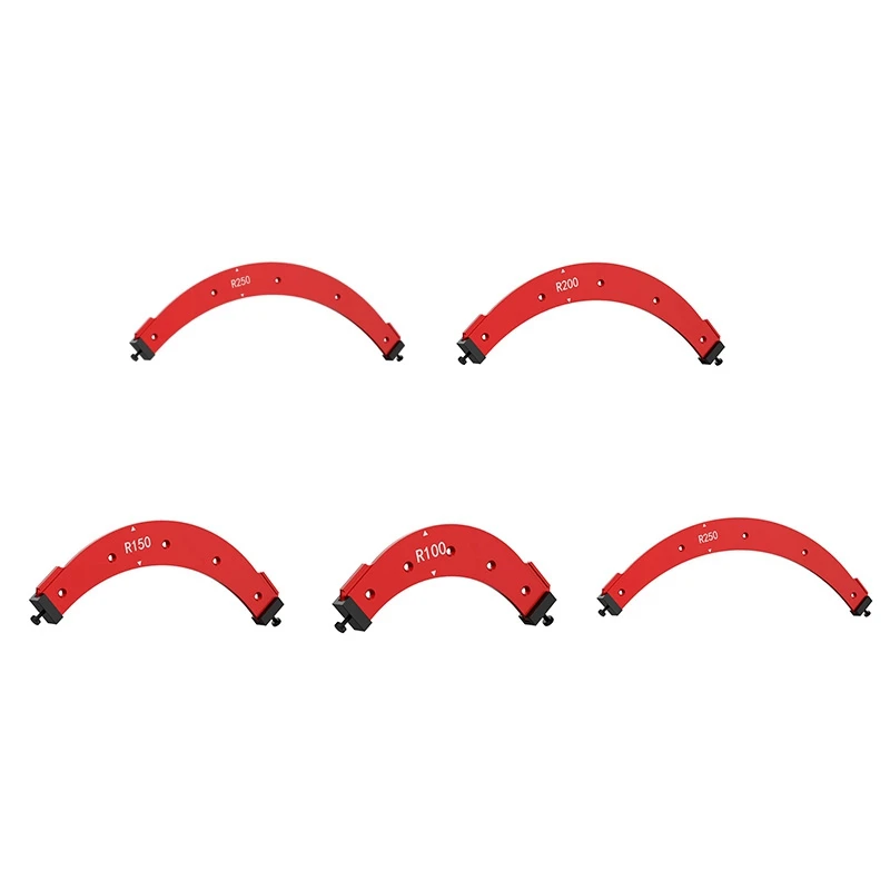 ABMR-Inner/Outer Corner Large Arc Mold Electric Router Slotting Template Woodworking Curved Angle Chamfering Template Tools