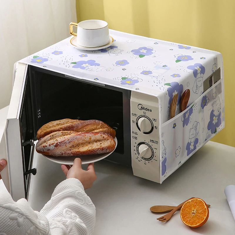 Waterproof Microwave Oven Covers Grease Proofing Storage Bag Double