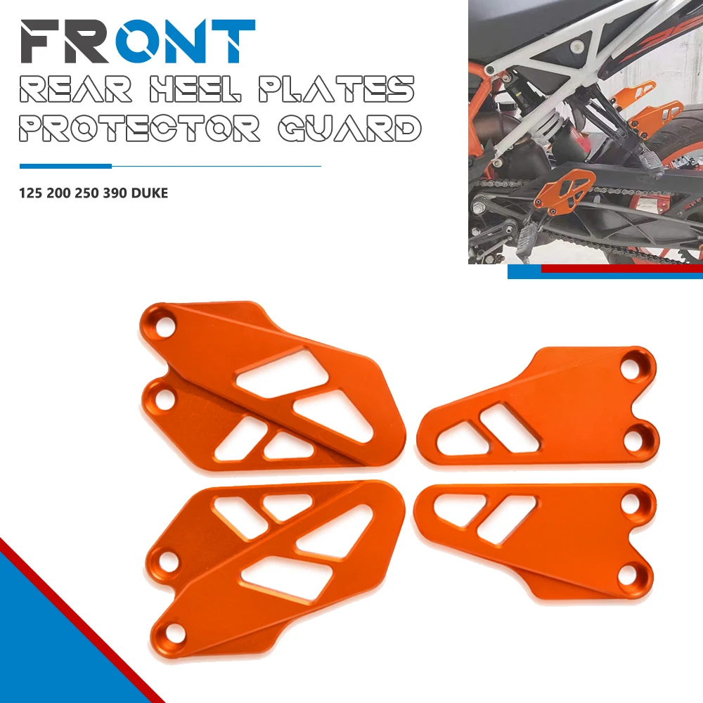 

CNC Aluminum alloy FootPeg Footrest For DUKE 250 390 Duke250/390 2017-2023 Front Rear Motorcycle Heel Plates Guard Protector