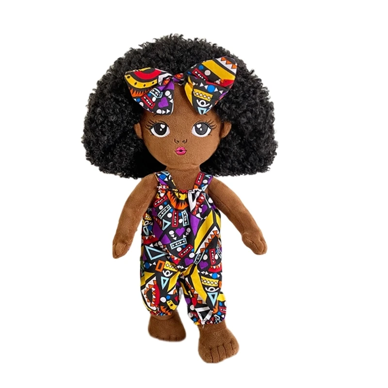 

13-дюймовые модные черные куклы, реалистичные африканские тряпичные куклы с нарядом, ручная работа, сделай сам, игровая кукла,