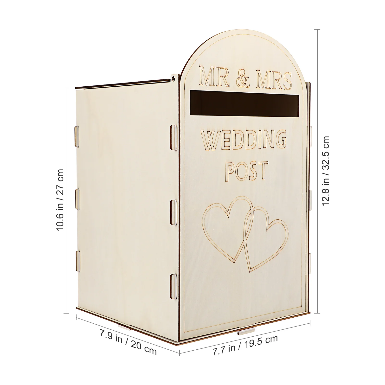 Wooden Gift Card Boxes Wedding Post Box DIY Wooden Wedding Supplies Gift Envelope Card Box Suggestion Letter Donation Party Favors Decoration