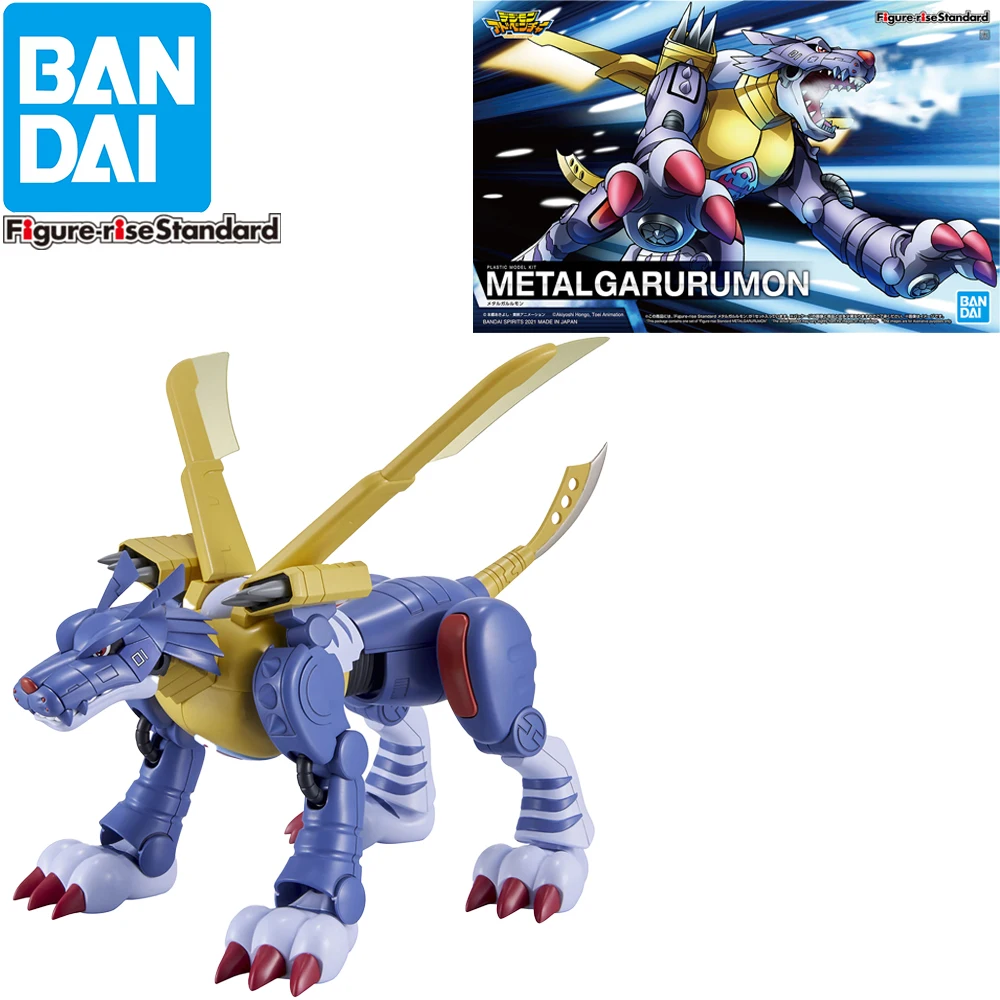 

Stocked Original Bandai Figure-rise Standard Digimon Adventures Garurumon Plastic Model Assembly Model Toys Action Figures
