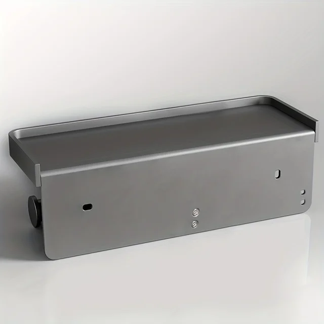 Porte-papier hygiénique en alliage d'aluminium, support mural pour salle de bains, support pour téléphone en papier WC, étagère pour rouleau de serviettes, accessoires 6