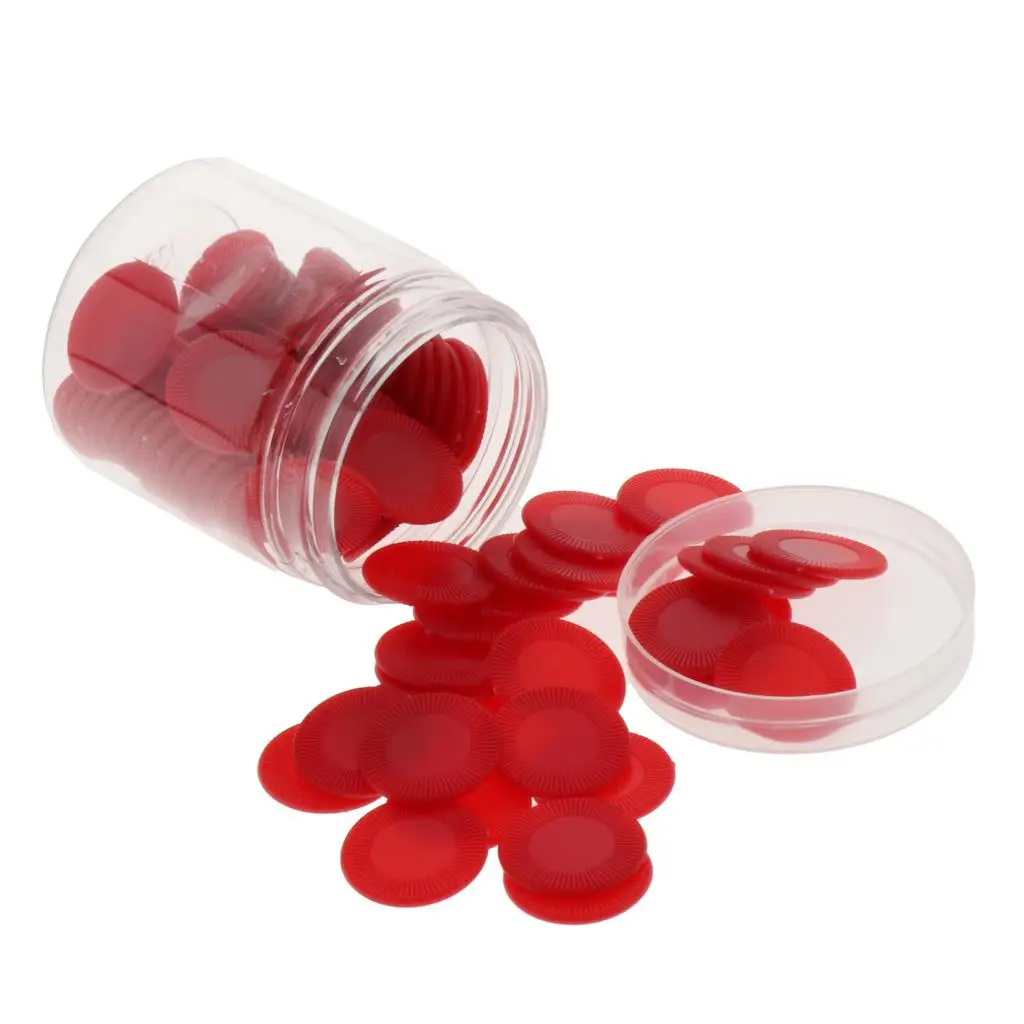 플라스틱 23mm 빙고 게임 포커 칩 보드 게임 마커 토큰 카운트 장난감