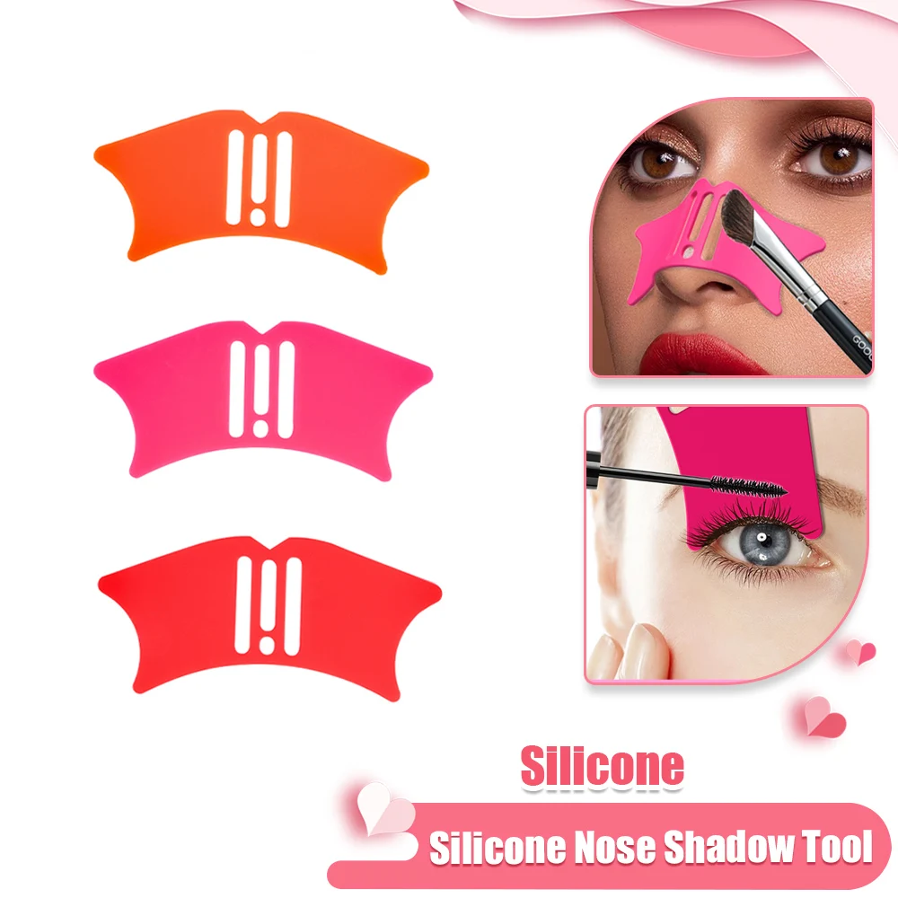 Makeup Tools Eye Makeup Tools Silicone Nose Shadow Tool Nose Contour Stencil Multifunctional Eyeliner Assist Eyelash Extension Pads Makeup Helper Makeup Tools