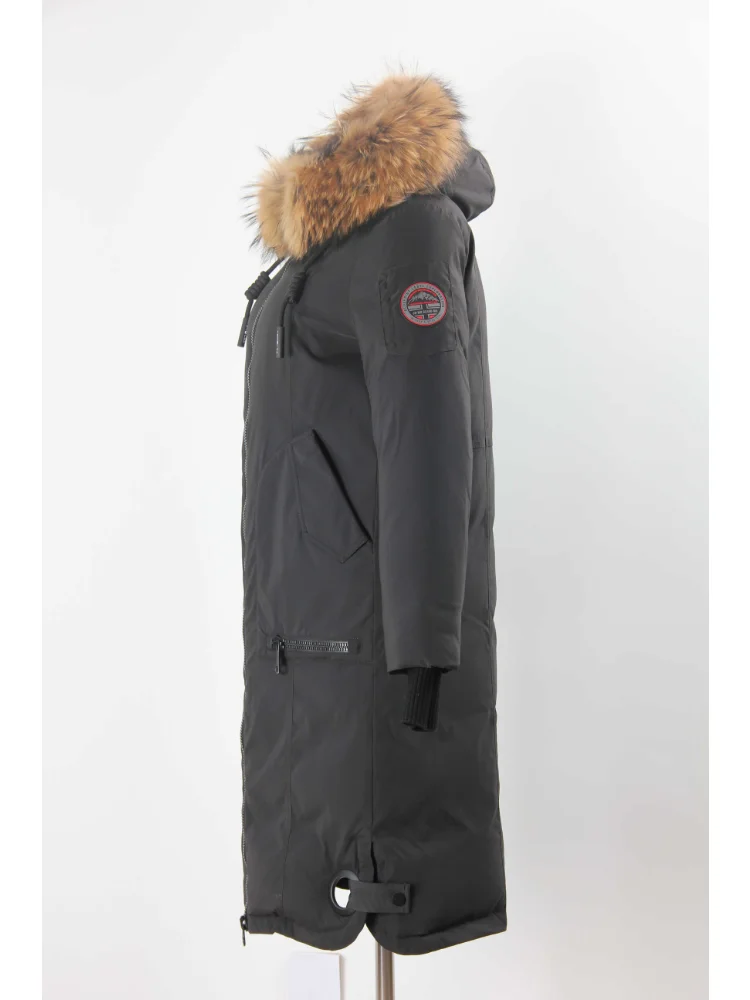 VERALBA Women's Down Jacket Long Two-color Optional Warm Fashion Clothing With Fur Collar Hat 2022 Latest Model Coat Winter