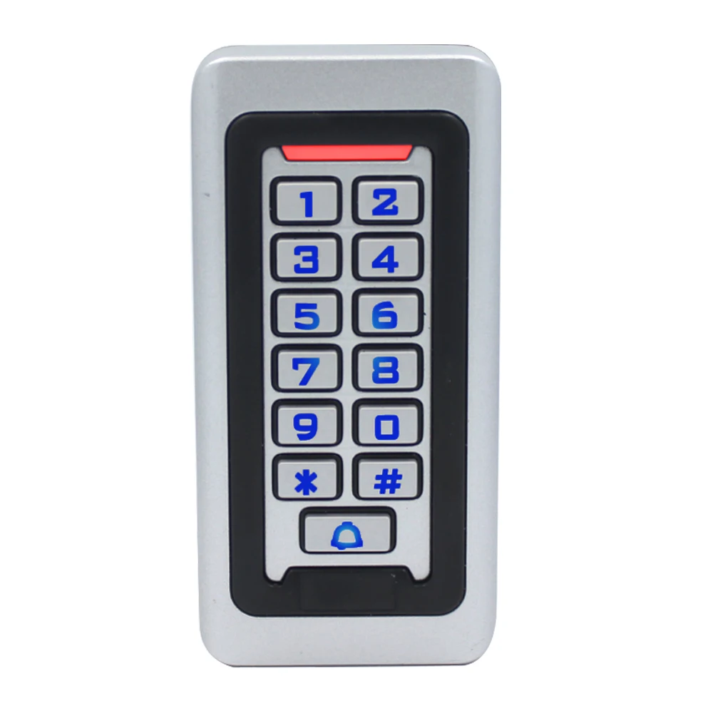 2000 User Metal Backlight Keypad Lock RFID 125Khz Standalone Door Access Control Wiegand 26 Output Reader Waterproof