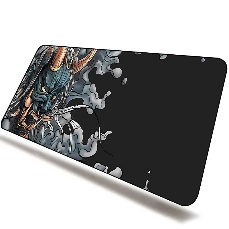 thumbnail image 1 of Alfombrilla de ratón de Anime Oni para Gamer, alfombrilla de escritorio japonesa, alfombrilla grande para ratón Xxl, accesorios para PC y videojuegos, alfombrilla para ratón negra 400X900, portátil, 1 of 5