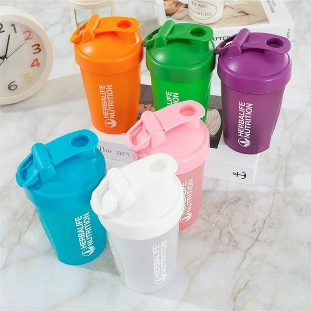 400ml Portable Protein Powder Shaker Bottle Leak Proof Water Bottle for Gym Fitness Training Sport Shaker Mixing Cup with Scale 2