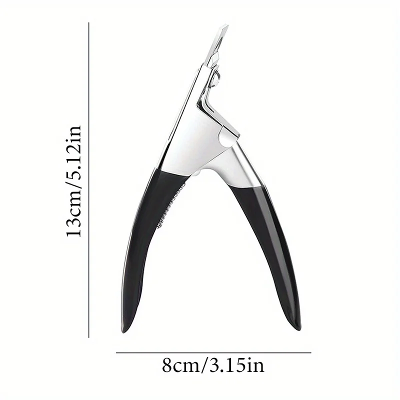 1Pcs Stainless Steel U-Shape Nail Clipper Precision Toenail Clipper Manicure Pedicure Nail Cutter