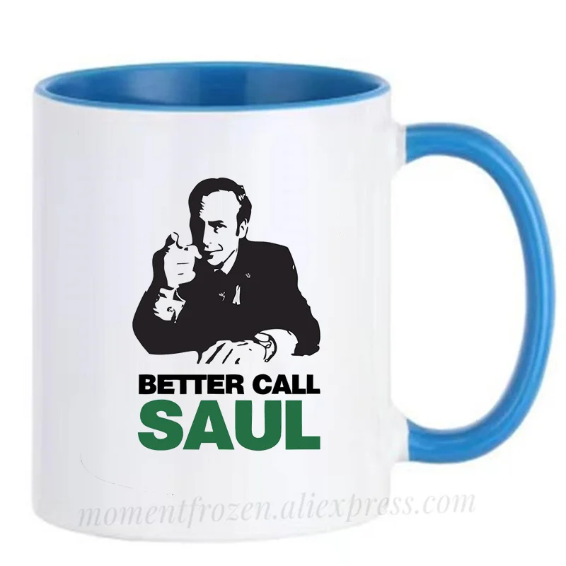 

TV Breaking Bad Mugs Heisenberg Cups Better Call Saul Mugen Handle Tea Coffee Cups Creative Milk Drinkware Coffeeware Home Decor