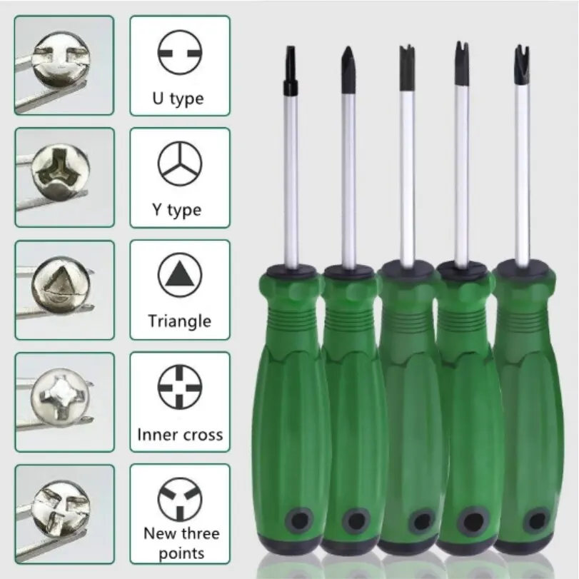 

1PCpecial-shaped Screwdriver Triangle Screwdriver Set U Y Shape Inner Cross Socket Driver Screw Magnetic Hand Tools Dropshipping
