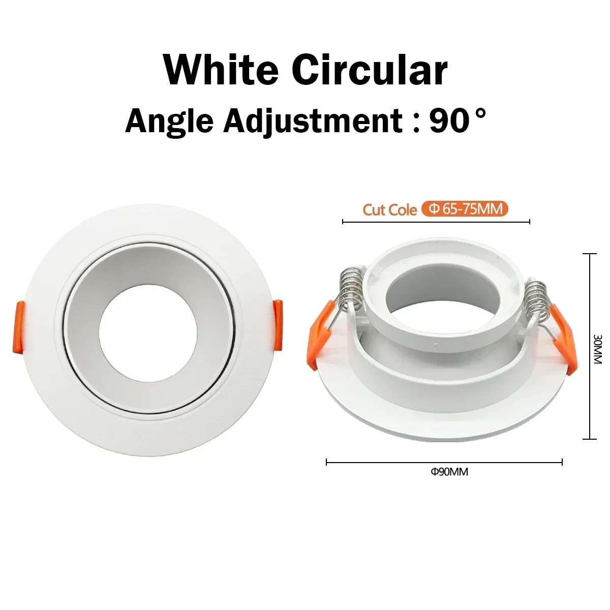 White circular