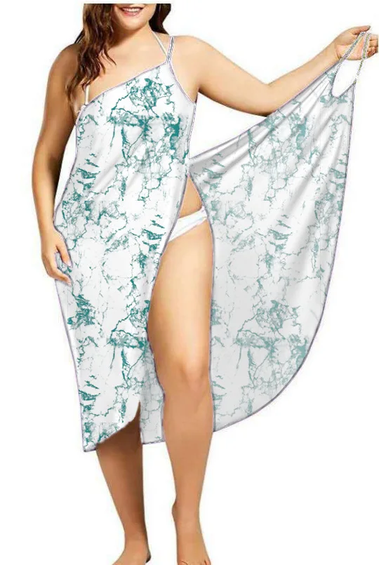 Robe de plage,Robe de plage à rayures pour femmes,grande taille,sexy