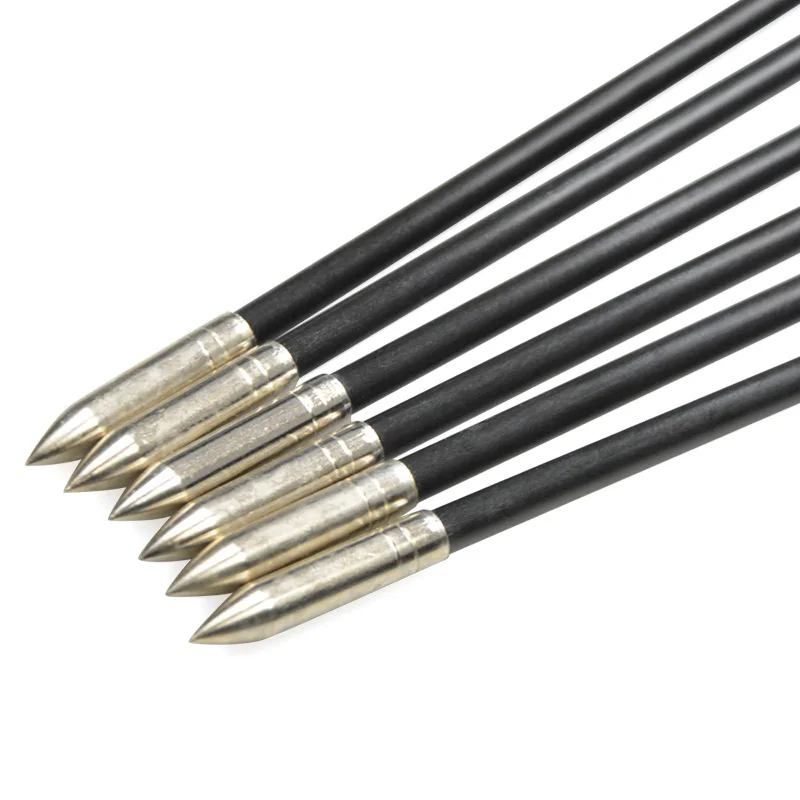 6/12pcs Archery Fiberglass Arrows OD 6mm Water Droped Rubber Vanes for Outdoor Sports Shooting Hunting archery arrows