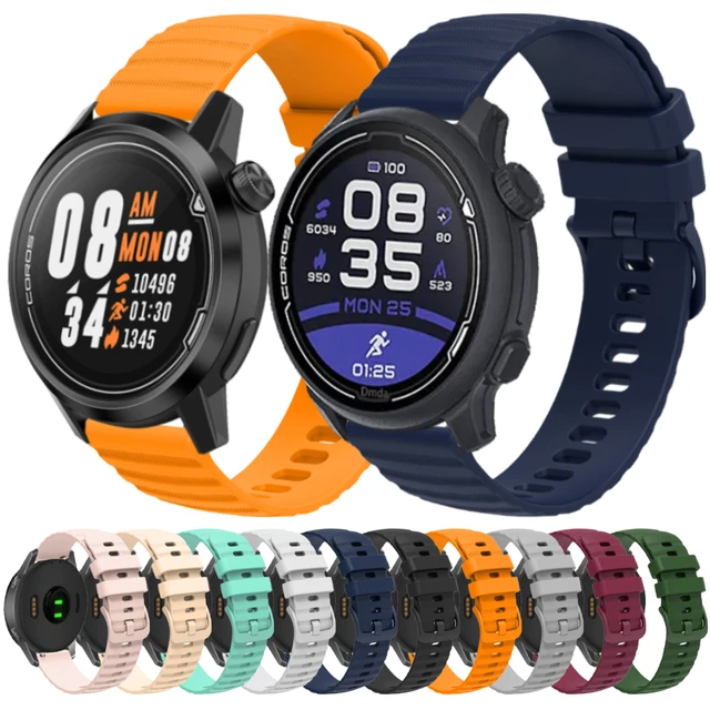 Correa de silicona suave para reloj deportivo, pulsera para COROS