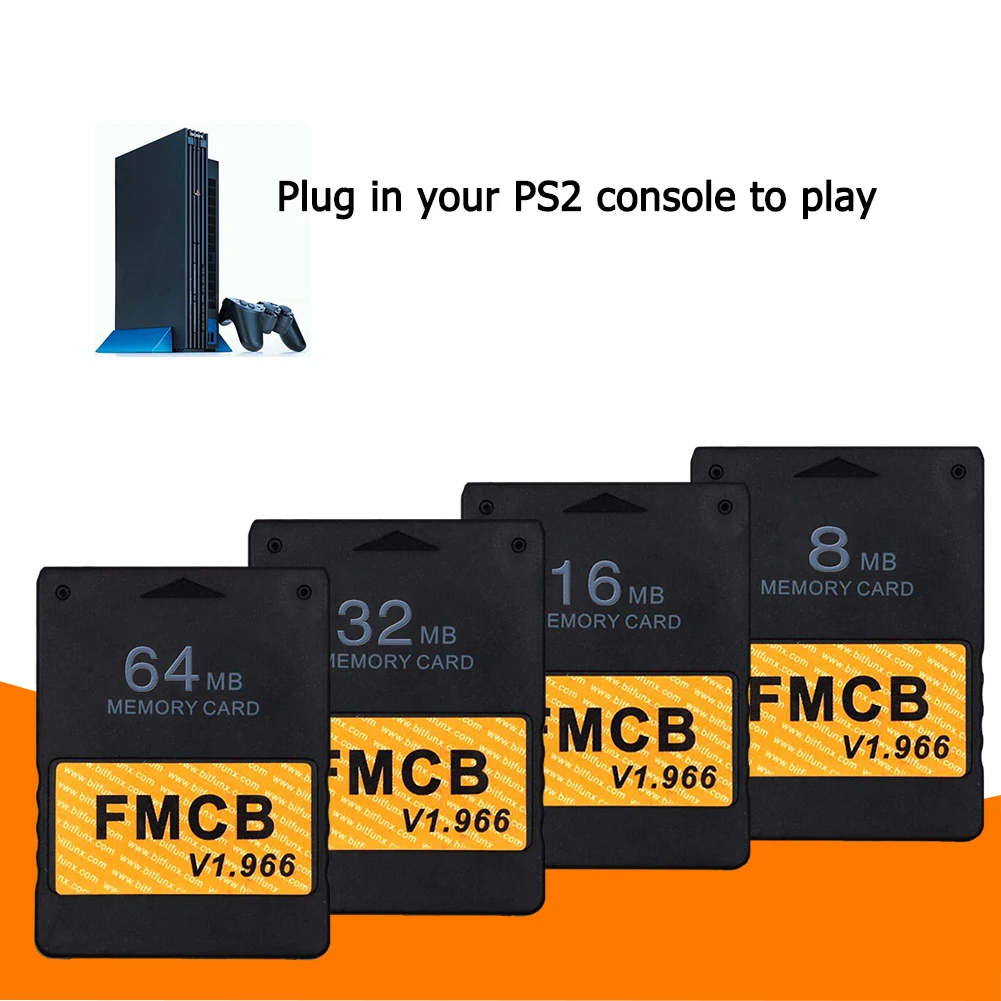 Free McBoot v1.966 Memory Card for Sony PS2 FMCB Game Extended Card 8/16/32/64MB