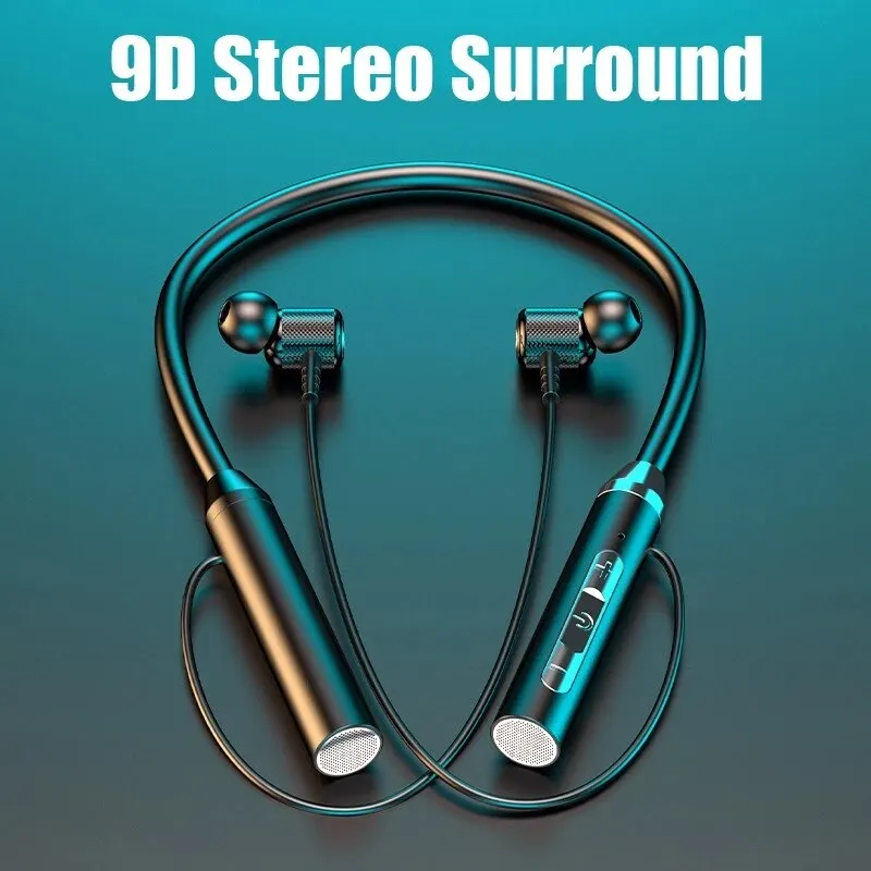 Wireless Headphones Bluetooth 5.0 Neckband Earphones Silicone Hifi 9D Stereo Sports Headset Halter Waterproof Magnetic Earbuds BEST SELLERS