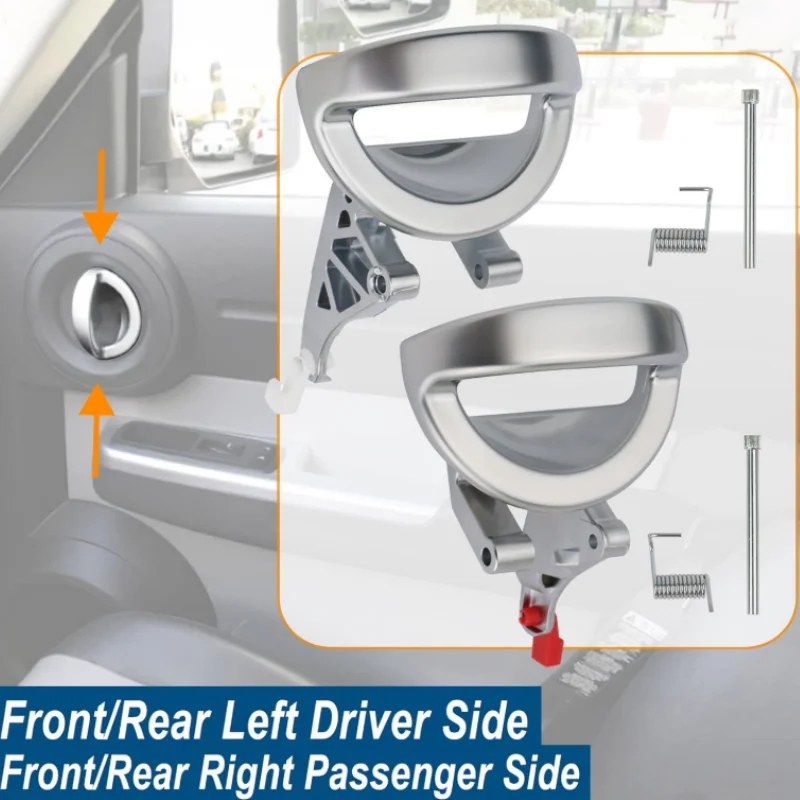 닷지 니트로 2007 2008 2009 2010 2011 차량용 실내 도어 핸들 68004829AA 68004828AA 내부 도어 핸들 새틴 크롬