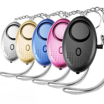 Safesound 개인 보안 경보 키체인, LED 조명 포함, 자기 방어 전자 장치, 여성 및 어린이용 원격 제어, 130db